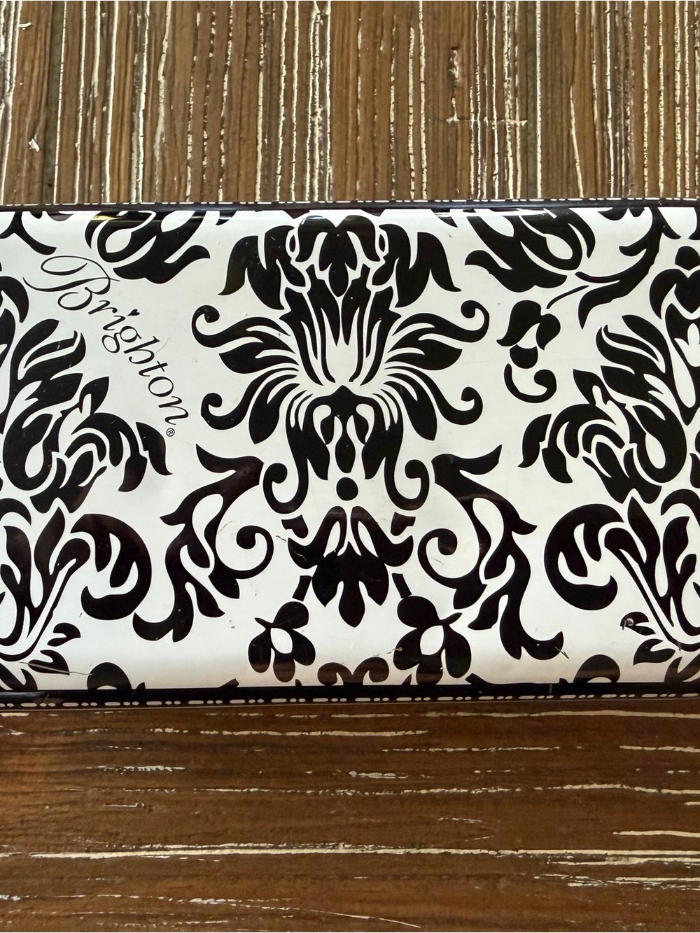 Brighton Black and White Damask glasses case